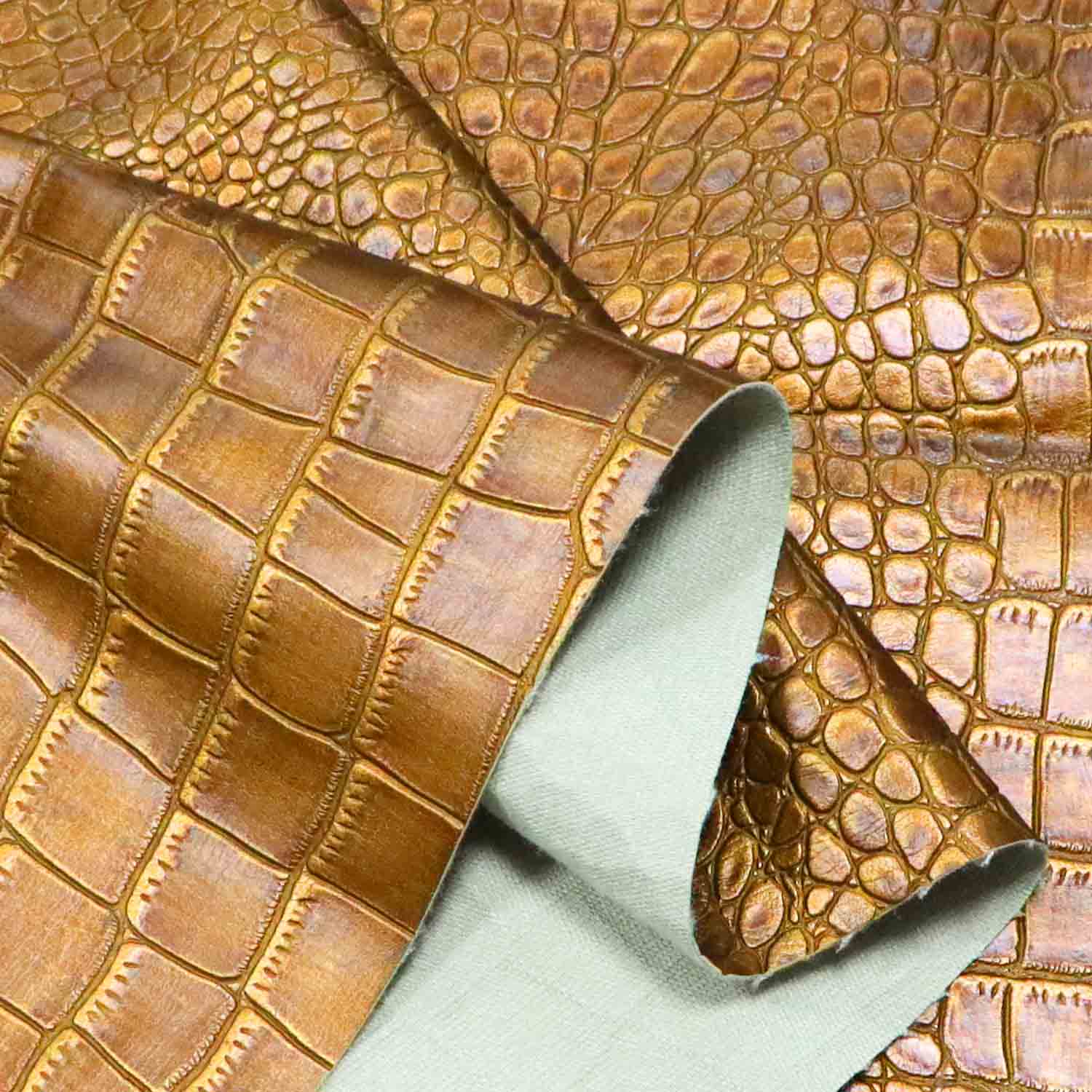 Custom Snake Skin Embossed ຫນັງ PU