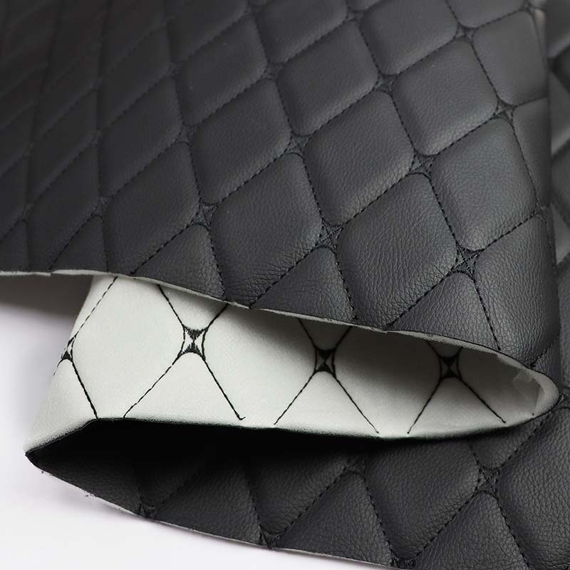 Embroidery Composite Foam PVC Leather Automoible Seat Cover Fabric