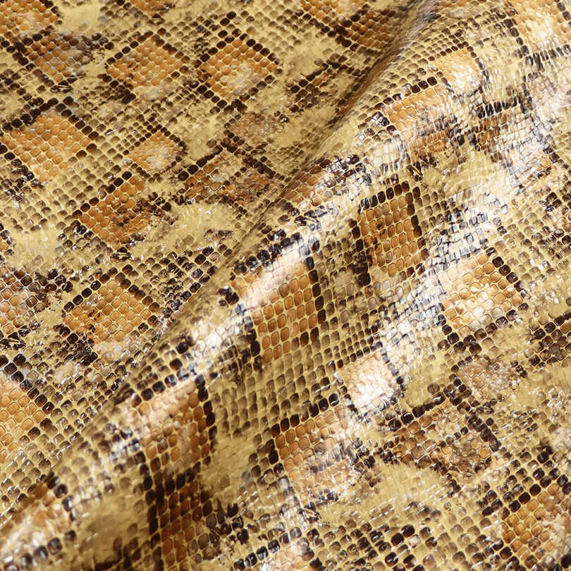 Crystal Snake Skin Shoes Bags PU Imitation Leather