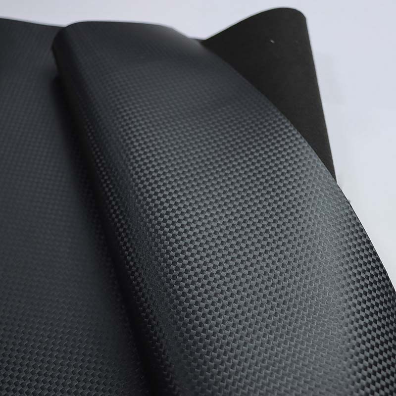 Carbon Fiber PVC ຫນັງສັງເຄາະຜ້າພາຍໃນລົດທຽມ