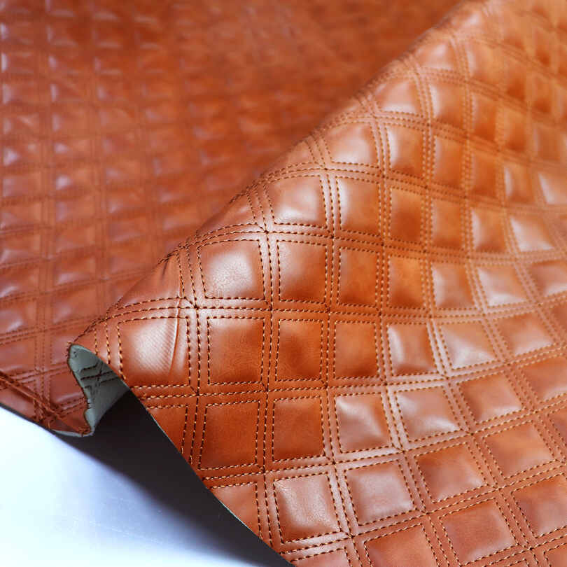 Sponge Stitching Foam Artificial Quilted Automotive Cars PVC Leather Fabric