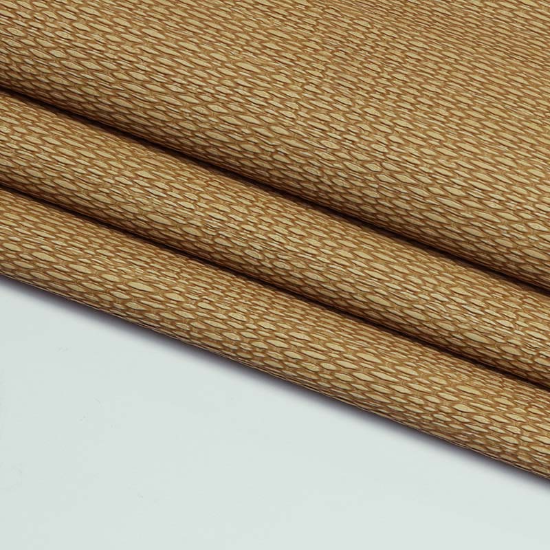 Straw Mat Pattern PVC ຫນັງ Upholstery ວັດສະດຸຕົກແຕ່ງ