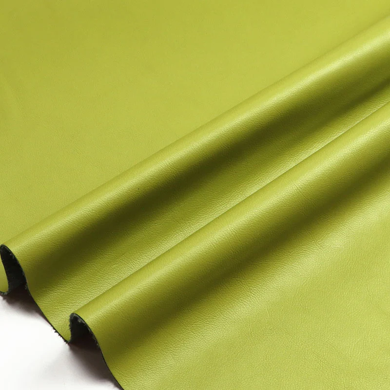 Suede ສີດຽວກັນ Backing PU Faux Leather Clothing Fabric
